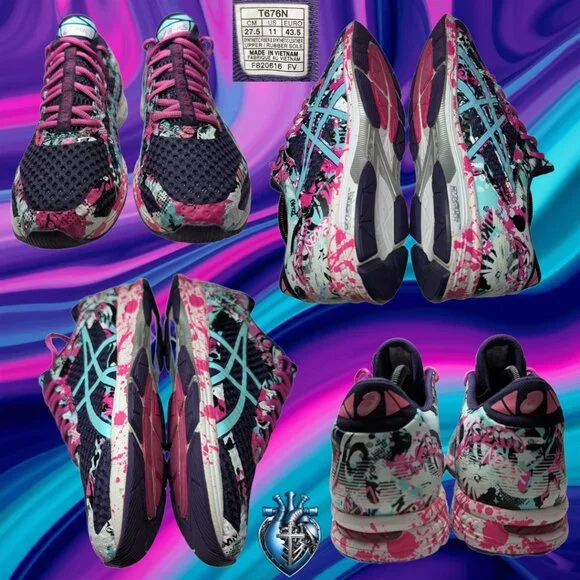 ASICS GEL-Noosa Tri 11 T676N Women’s 11 Running Shoes Multicolor - Picture 2 of 13